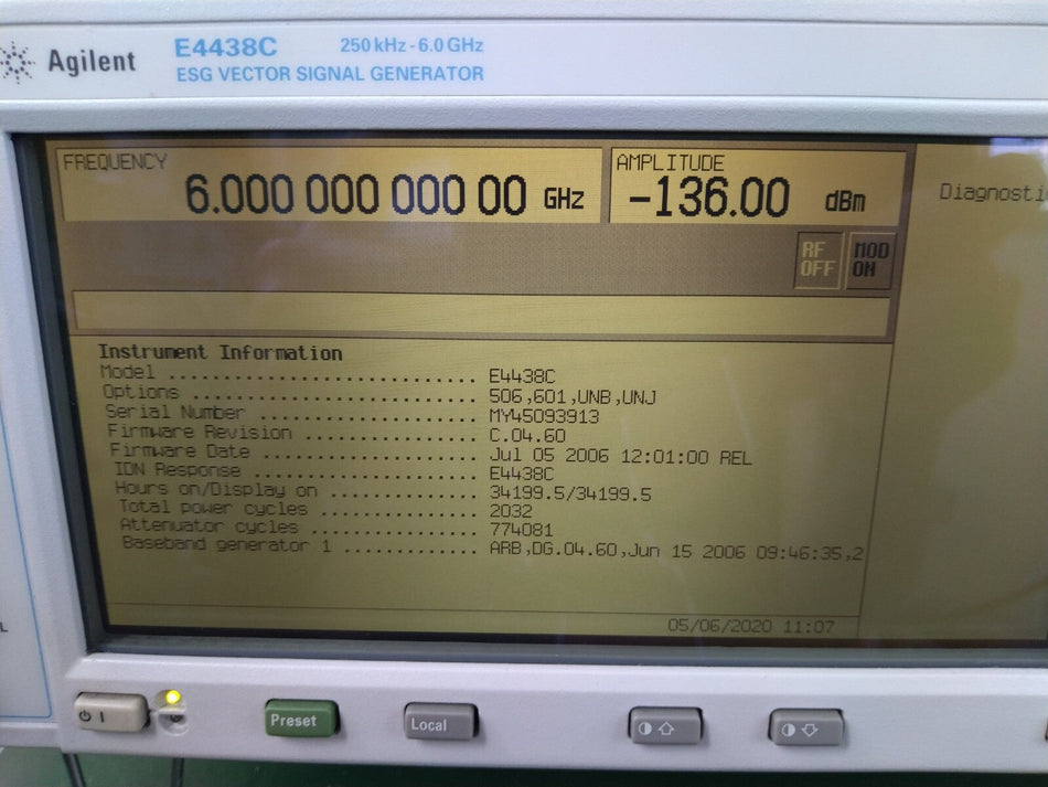 Agilent E4438C ESG Vector Signal Generator