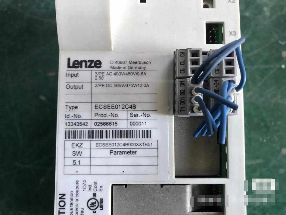 1pc USED Lenze ECSEE012C4B Servo Drive TESTED By #V8N2 CH
