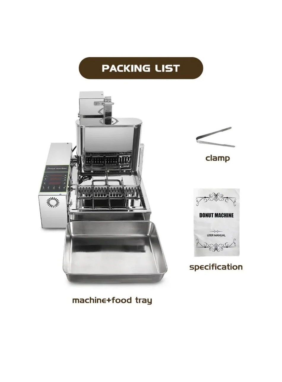 Commercial Automatic Donut Machine Stainless Steel 4 Rows - 1800pcs/h