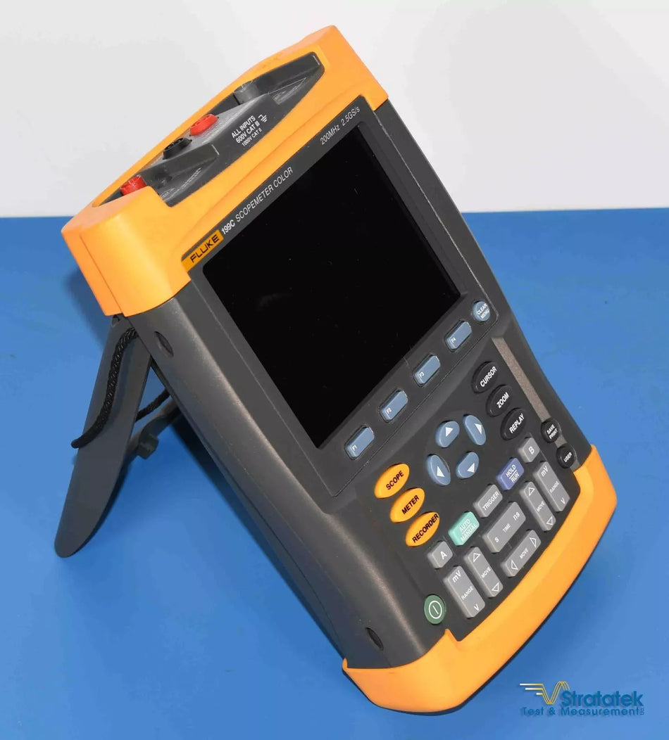 Fluke 199C ScopeMeter 200MHz Color Oscilloscope - NIST Calibrated