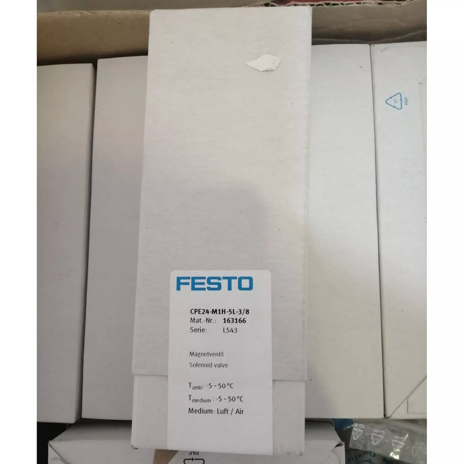 Festo CPE24-M1H-5L-3/8 163166 Solenoid Valve