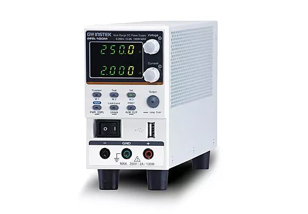 GW Instek PFR-100M DC Power Supply Multi-Range Fanless 100W 250V 2A LAN