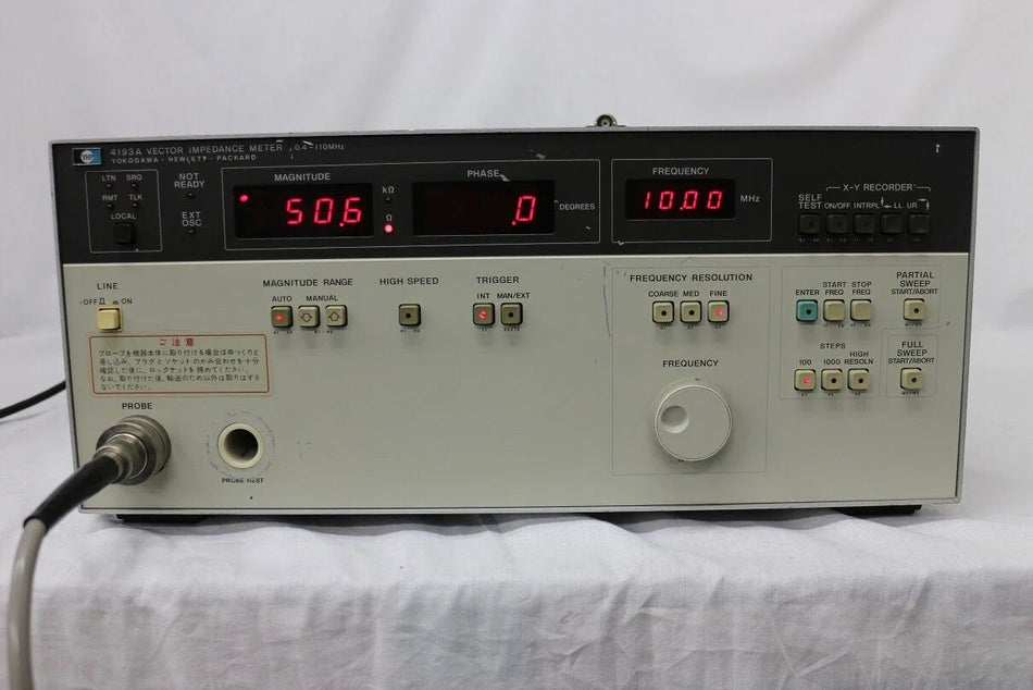 HP 4193A 400KHz 110MHz Vector Impedance Meter