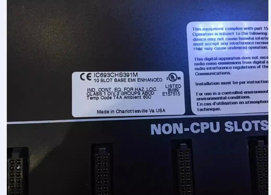 IC693CHS391M/IC693CHS391J Rack for GE Fanuc 90-30 Series PLC