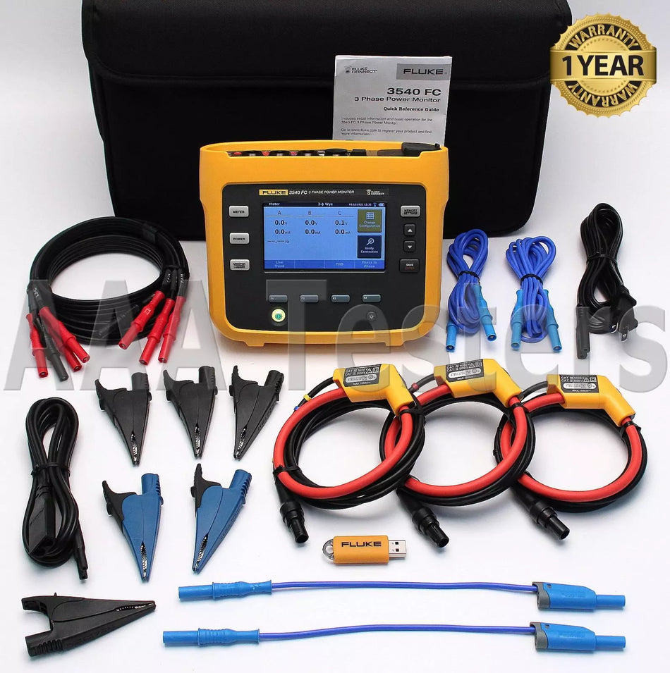 Fluke 3540 FC Three-Phase Power & Condition Monitor 10.24 kHz 3540-FC