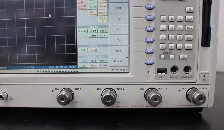 ADVANTEST R3860A/1400-2010 300kHz-20GHz 4-Port Vector Network Analyzer