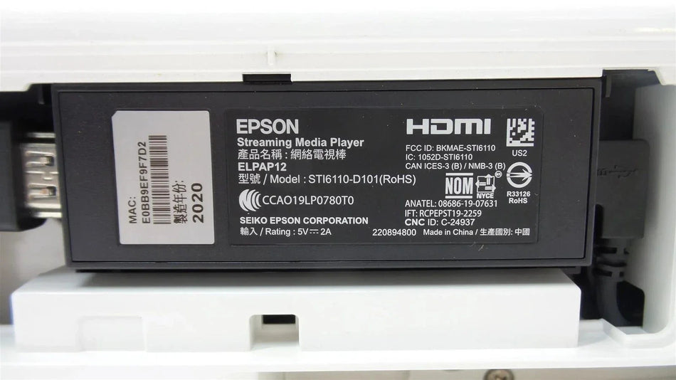 Epson Home Cinema 2250 Full HD 3D Android TV Projector - Lamp : 780 Hours