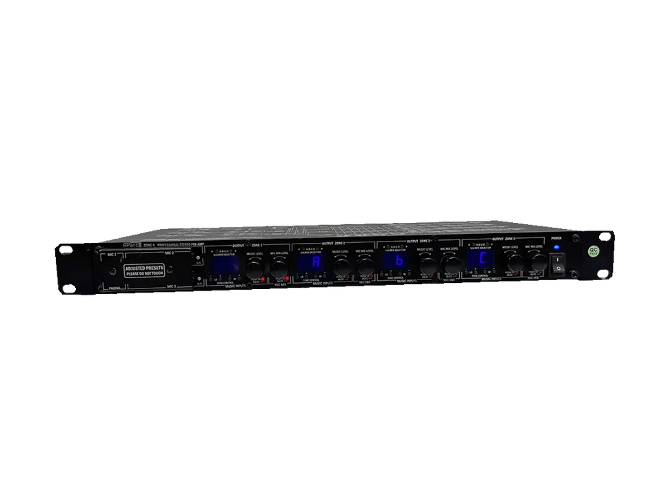 Apart ZONE4 4-Zone Stereo Pre-Amplifier Mixer