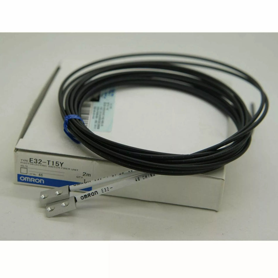 OMRON E32-T15Y 2M Optical Fiber Sensor for Industrial Use