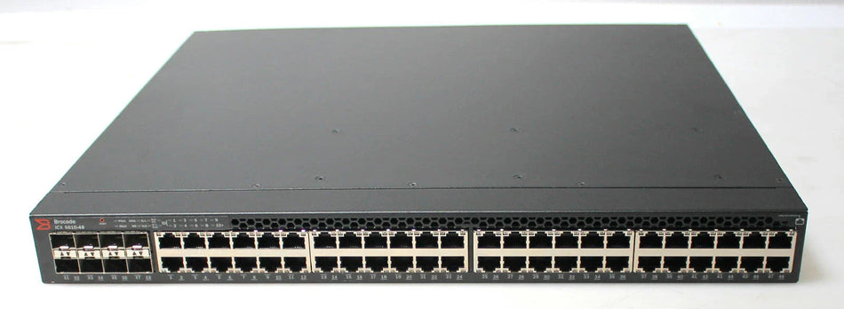 Brocade ICX6610-48 48-port 1 GbE, 8×1 GbE SFP Managed Switch w Accessories
