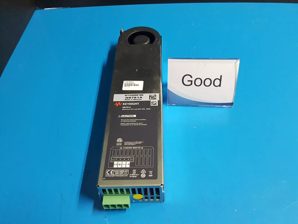 Keysight N6791A 60V/20A Electronic DC Load 100W Untested (0196)