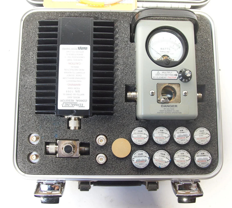 Bird Electronic Corporation 4410 Wattmeter Kit / Radio Test Set w Accessories