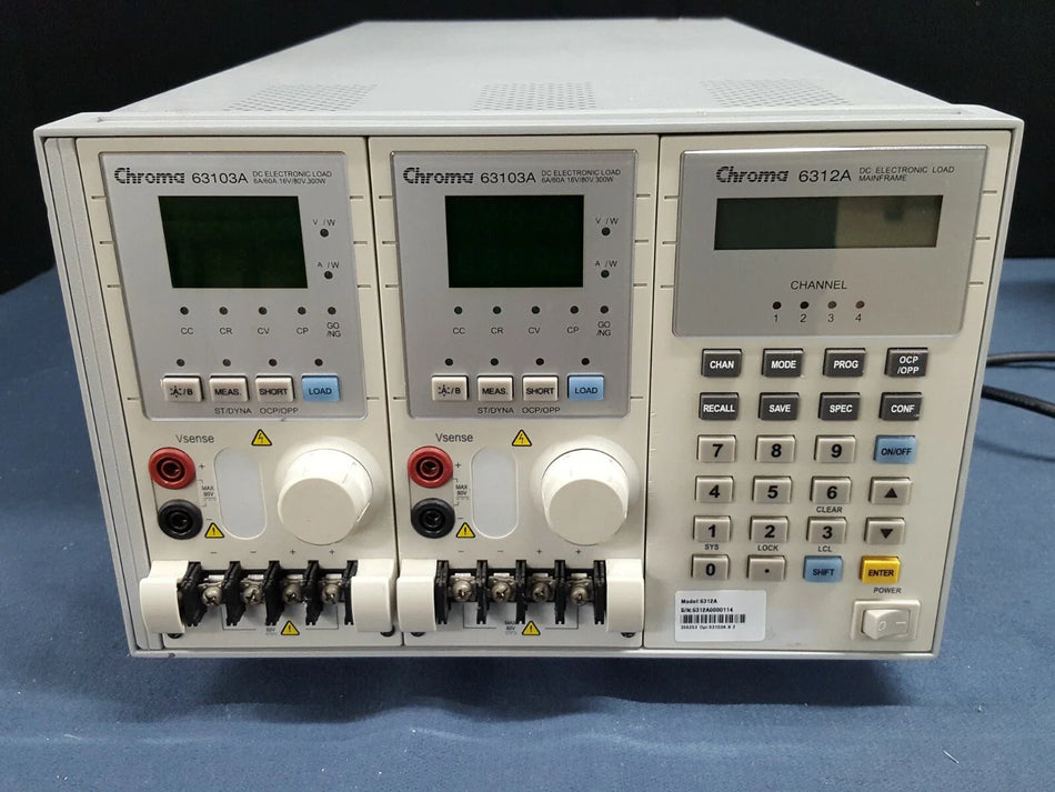 Chroma 6312A DC Electronic Load With 63103A x 2ea (0114)