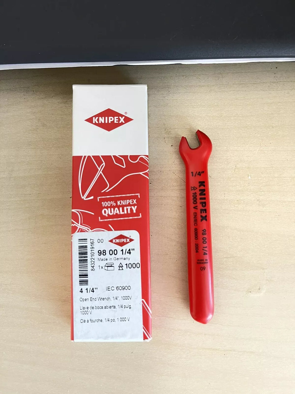 Knipex 98 00 1/4 31/4 Open-End Wrench