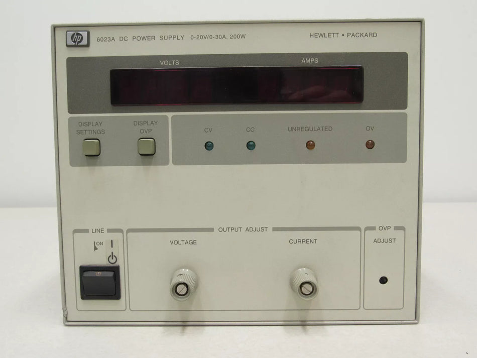 HP Agilent 6023A 0-20V, 0-30A 200 Watt Autoranging DC Power Supply