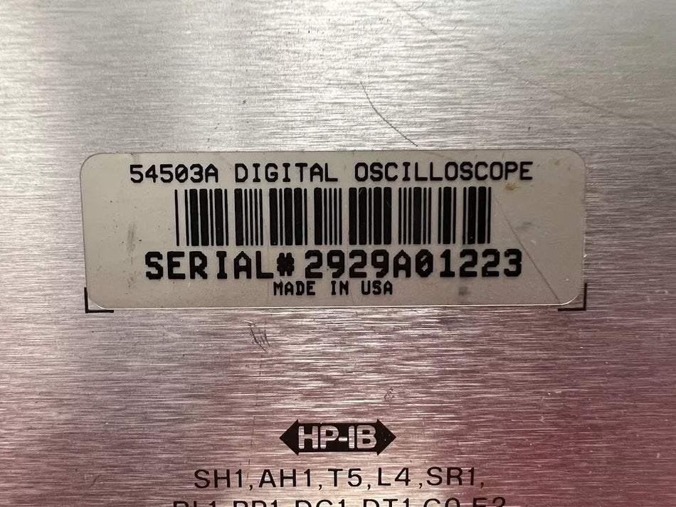 Agilent/Keysight 54503A 2929A01223 Digitizing Oscilloscope