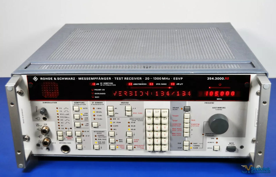 Rohde & Schwarz ESVP Measuring Receiver 20MHz - 1.3GHz Programmable UHF/VHF R&S