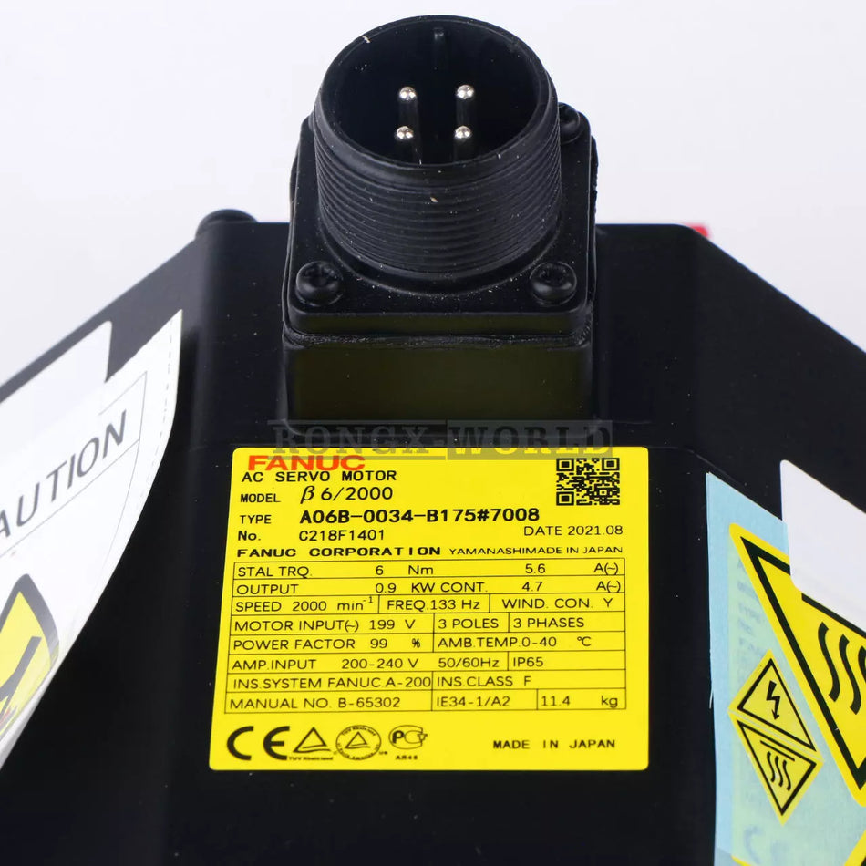 Fanuc A06B-0034-B175 #7008 Servo Mot A06B0034B175 A06B-0034-B175#7008 new