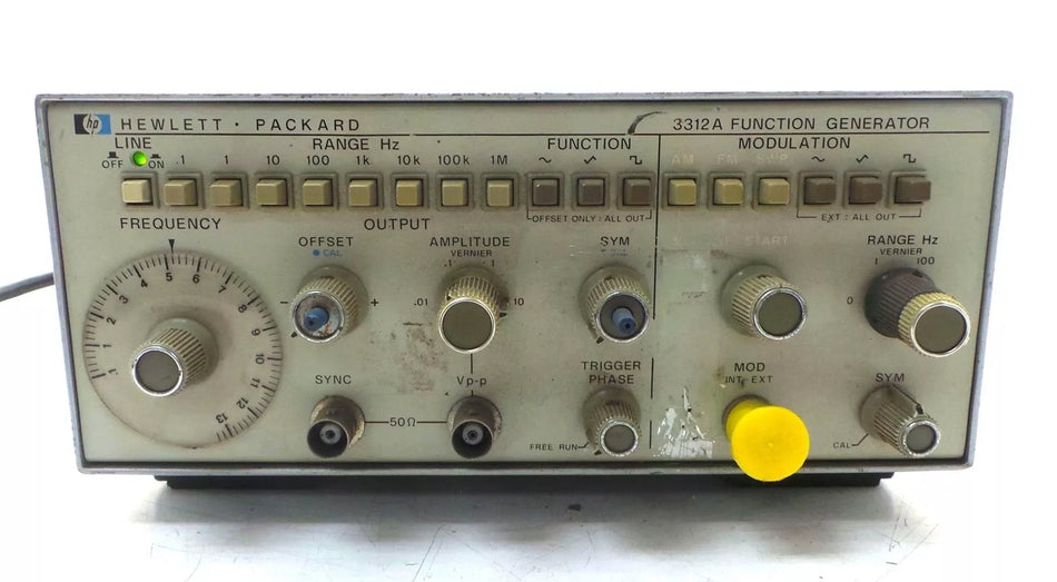 HP 3312A Function Generator for Precise Waveform Generation