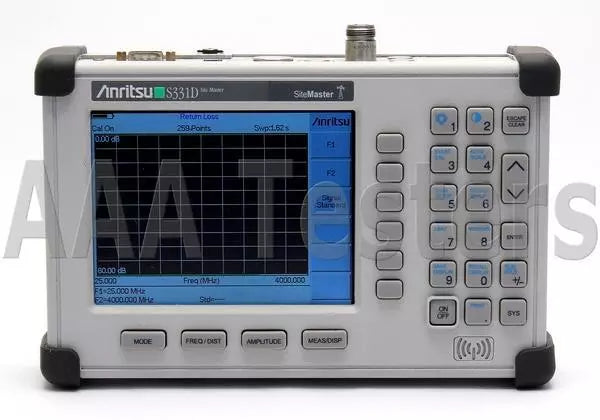 Anritsu S331D SiteMaster Cable & Antenna Analyzer 4GHz Opt3 Color Screen