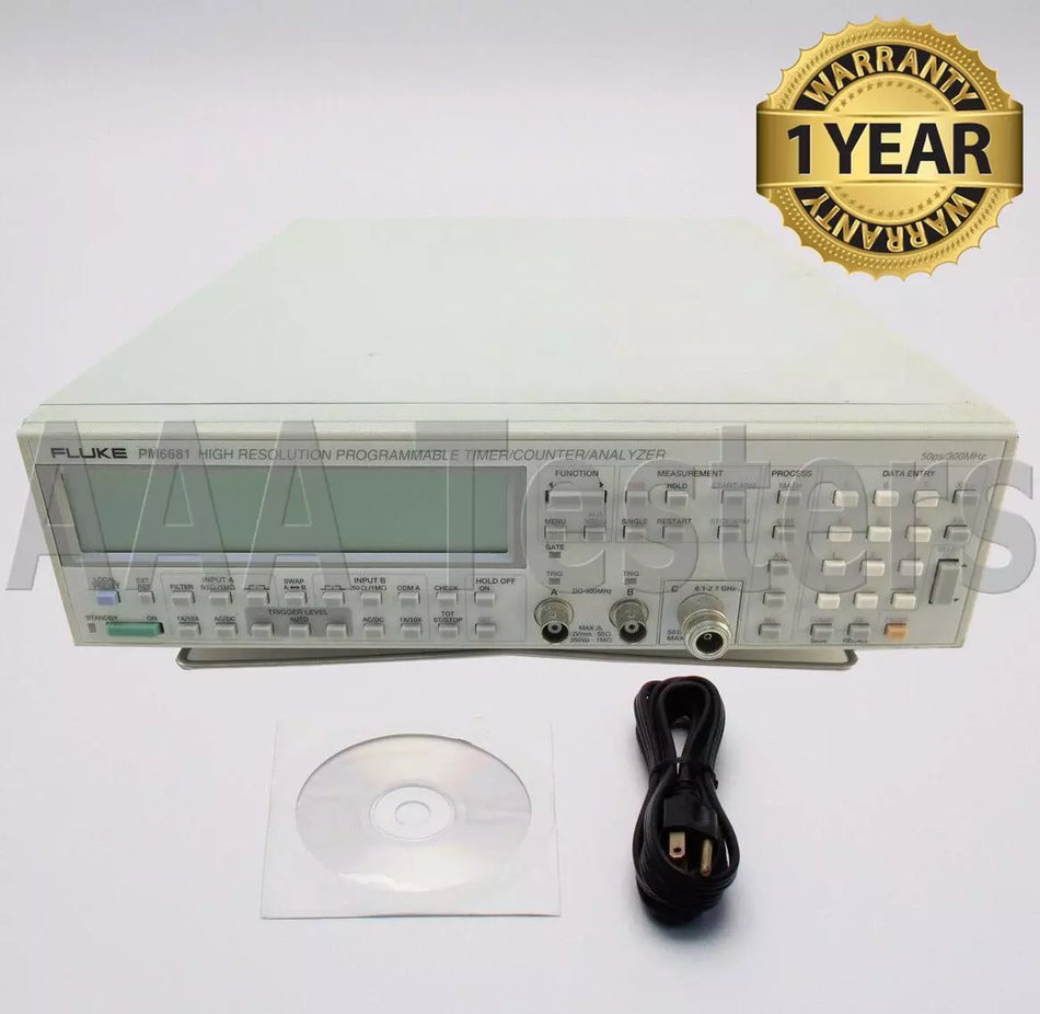 Fluke PM6681 High Resolution Programmable Timer / Counter / Analyzer PM 6681