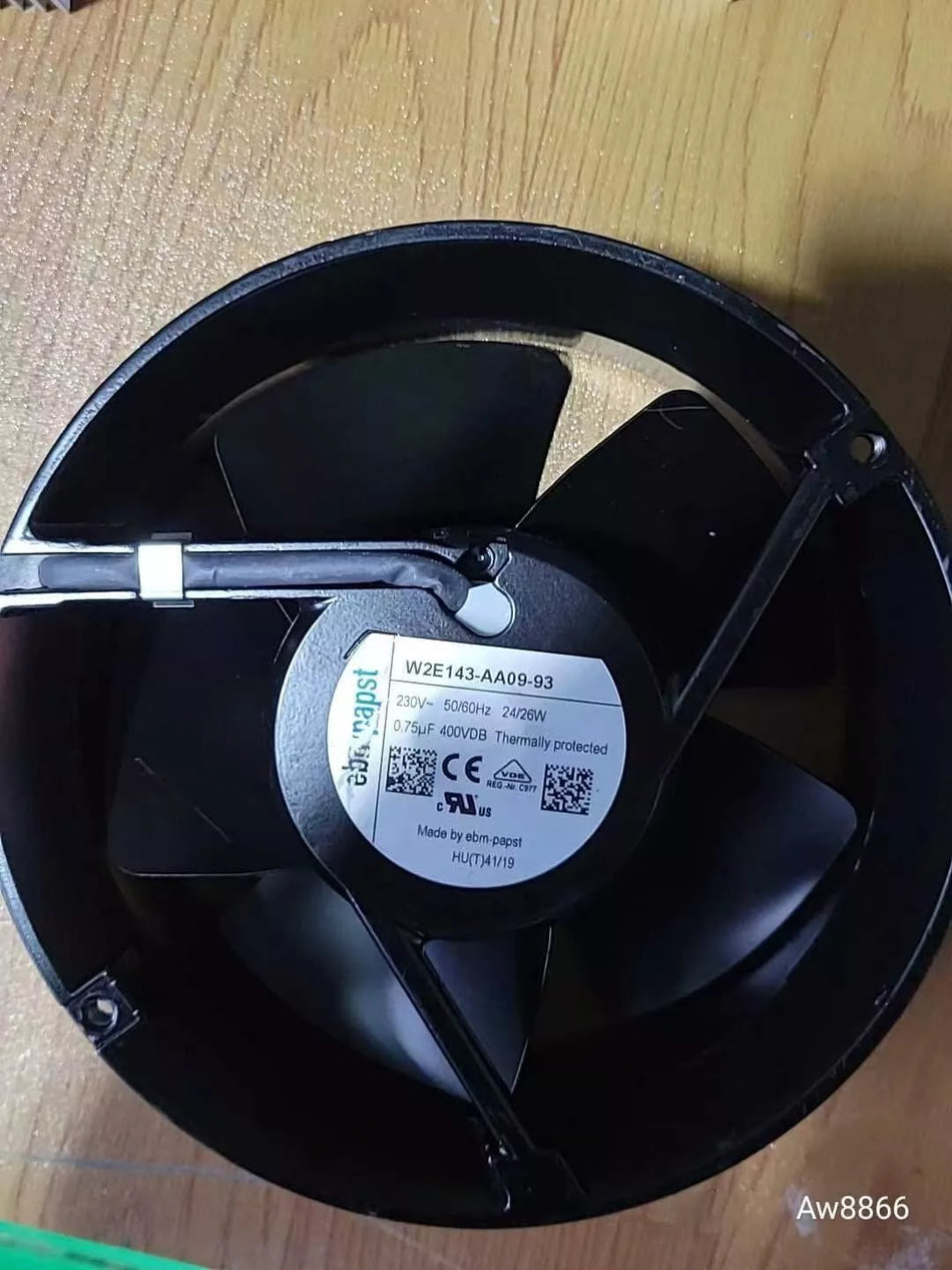 1PC USED ABB W2E143-AA09-93 3AFE10005019 Cabinet door fan (DHL or EMS) #N4198 YF