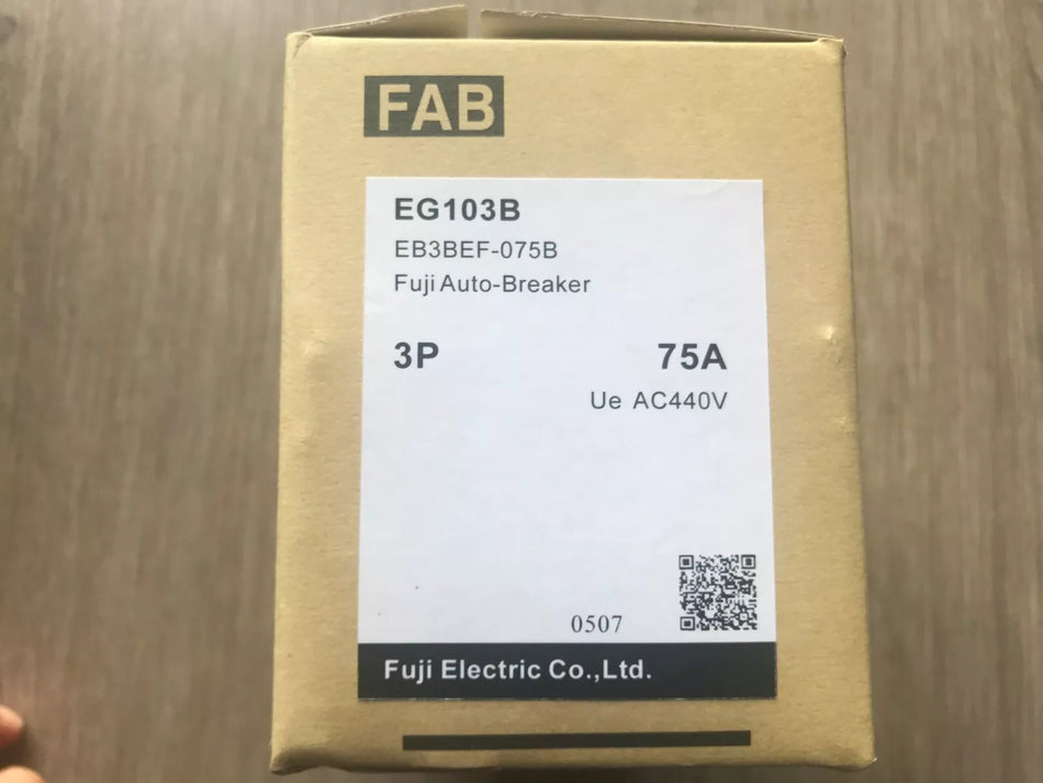 1PC New FUJI EG103B 3P 75A Circuit Breaker In Box