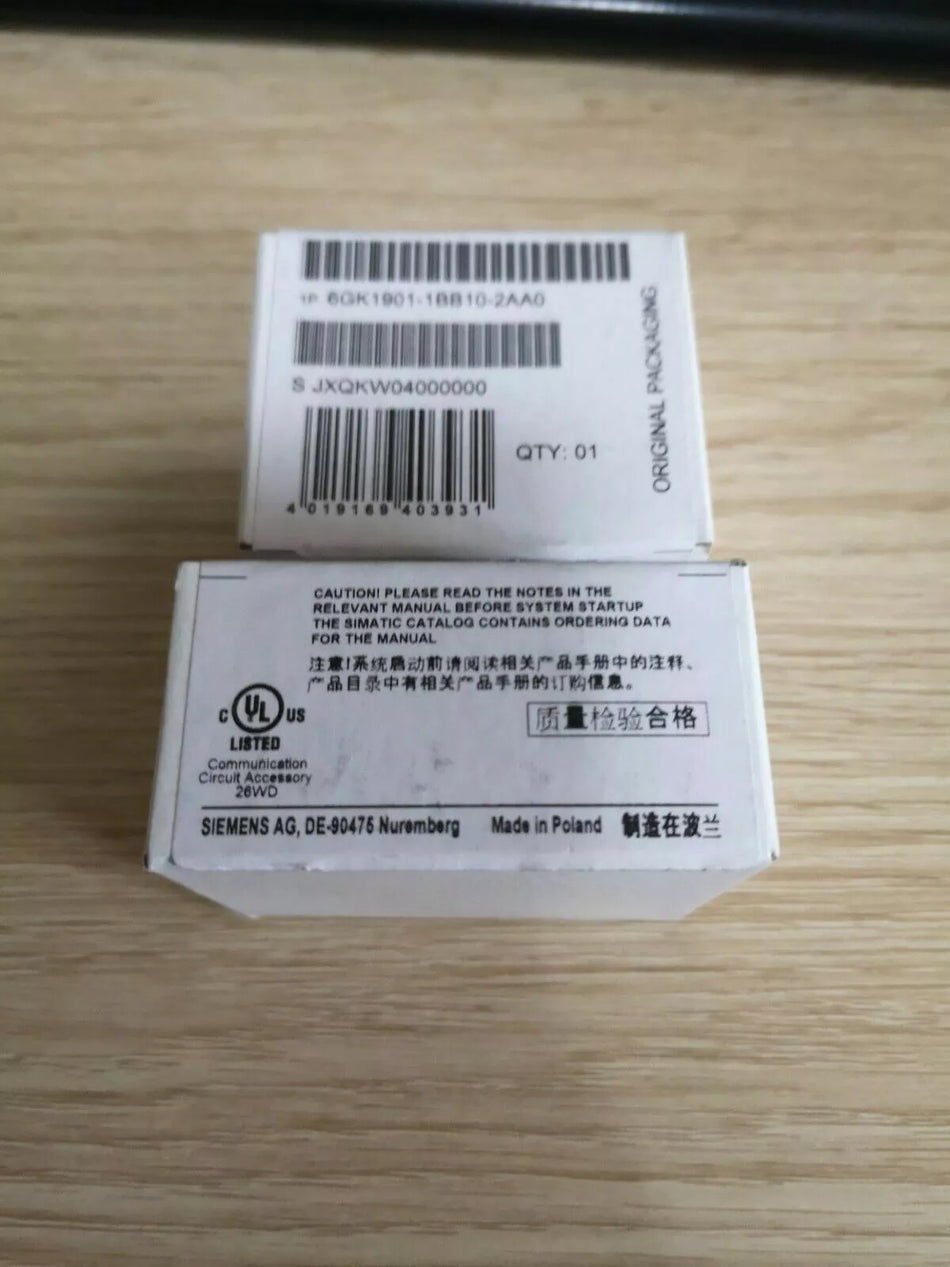 SIEMENS 6GK1901-1BB10-2AA0 RJ45 Connectors - 1PC New in Box