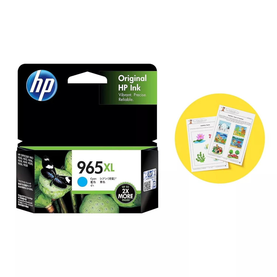 Genuine HP 965XL High Yield Cyan Ink Cartridge
