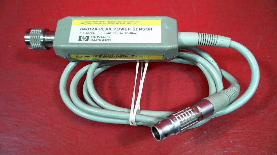 HP - Agilent - Keysight 84812A Peak Power Sensor, 500 MHz to 18 GHz 3212A00702