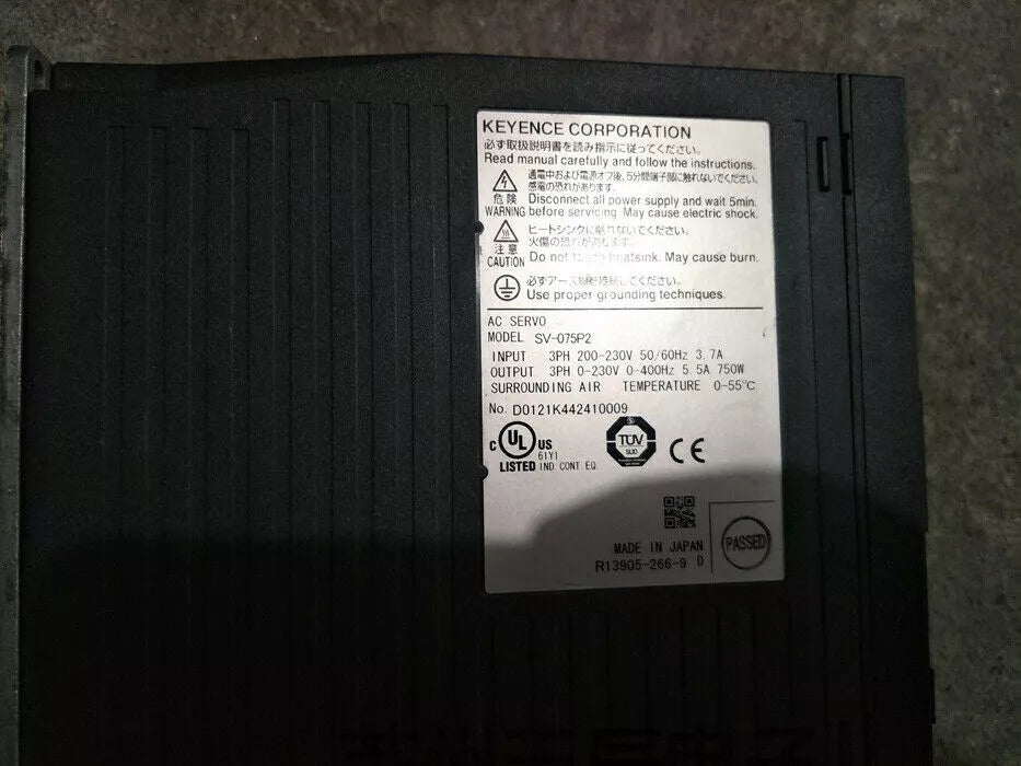 1PC USED SV-075P2 driver (DHL or EMS) #L2515 LZ