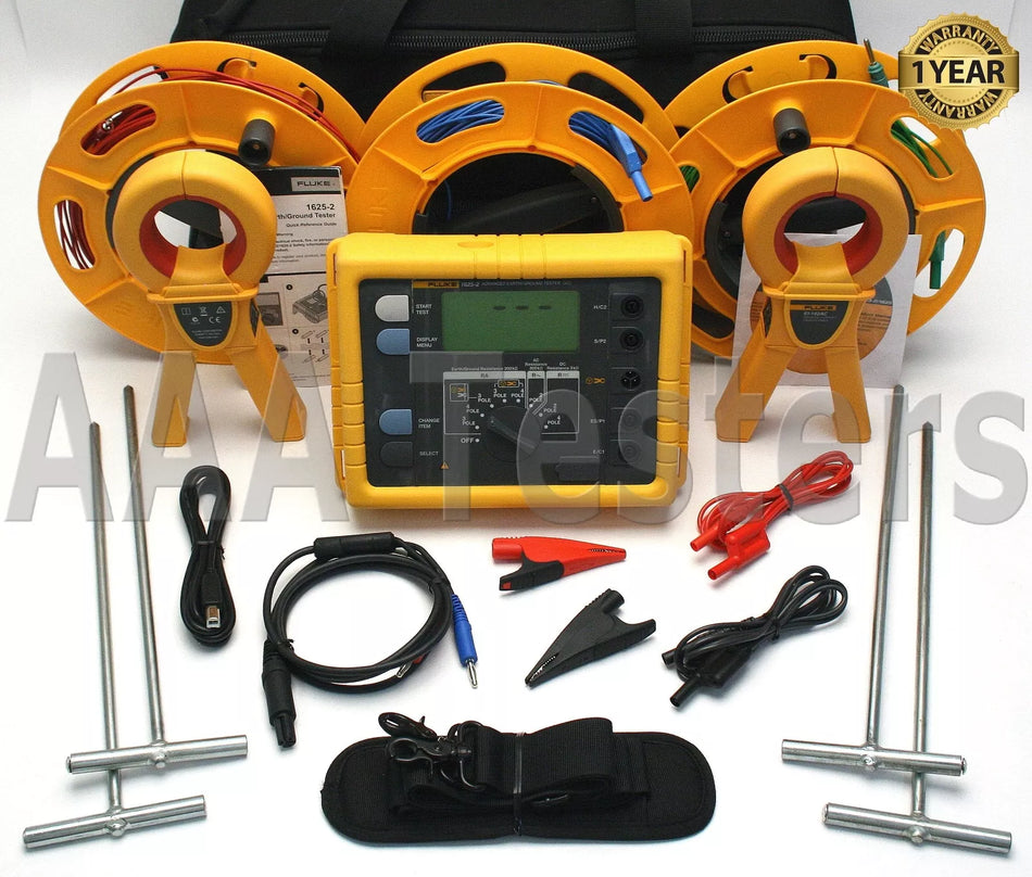 Fluke 1625-2 Advanced Earth Ground Tester GEO Kit 1625 2