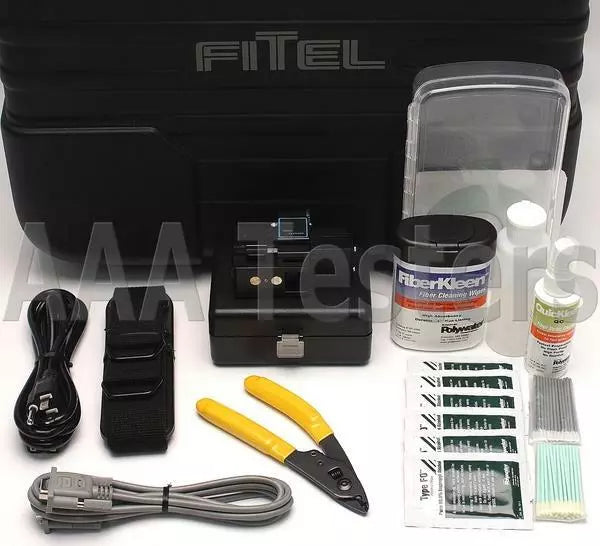 FiTel S-175 V2000 SM MM Core Alignment Fiber Fusion Splicer w/ Cleaver S175