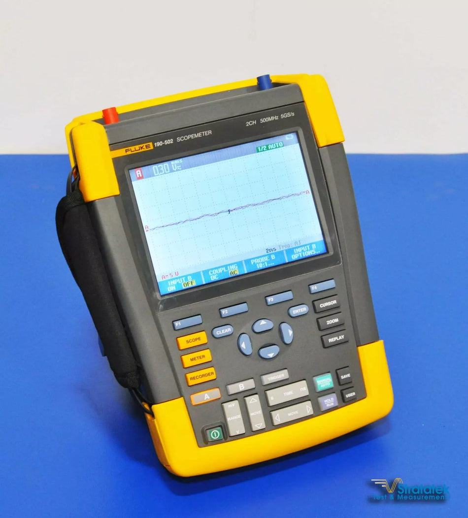 Fluke 190-502 500MHz Scopemeter 2 Channel 5GS/s - NIST Calibrated