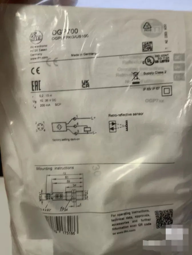 1 PC NEW OPG700 OGPLFPKG/US100 Photoelectric Switch #B6406 CL