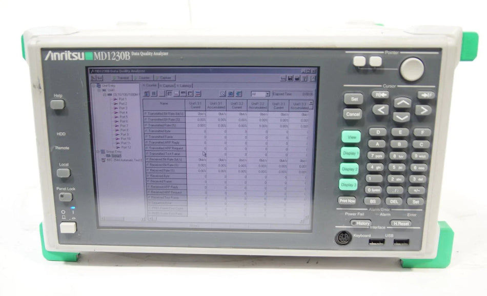 Anritsu MD1230B Data Quality Analyzer with MU120131A Ethernet Module
