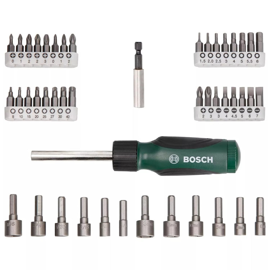 BOSCH 46-Piece Screwdriver Bit Set with Magnetic Universal Holder