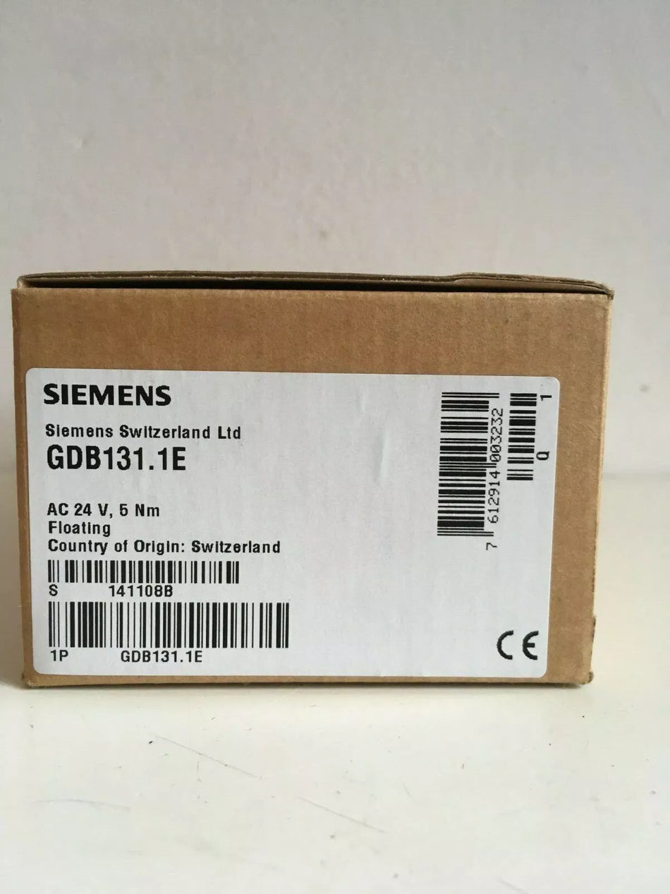 Siemens GDB131.1E Switch Electric Damper Actuator 5NM Drive