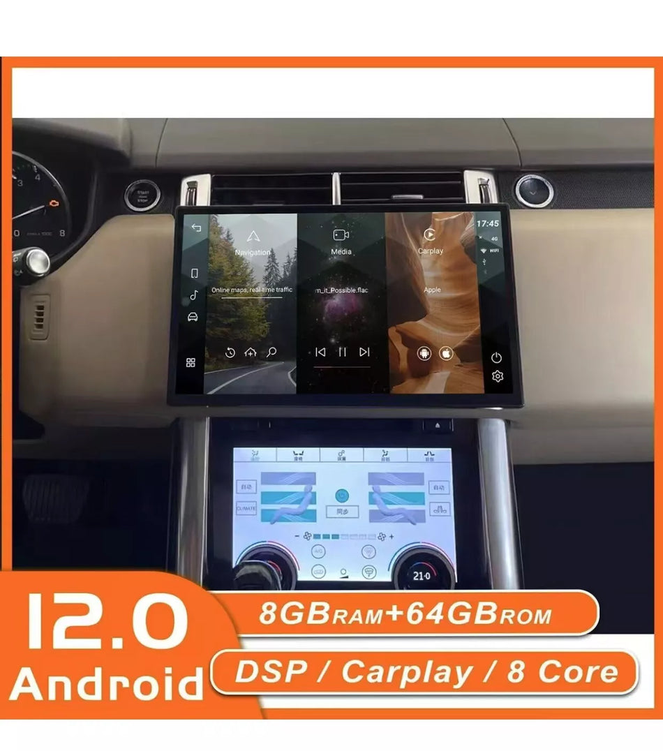 Android Touch Screen Car Radio Stereo for 2014-2017 Land Rover Range Rover Sport 13