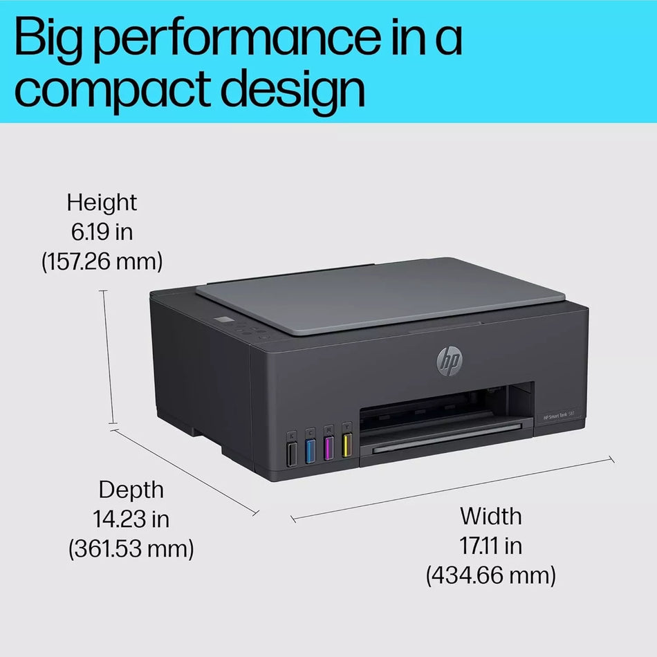 HP Smart Tank 525 All-in-One Wireless Printer with High-Capacity Ink Tank System