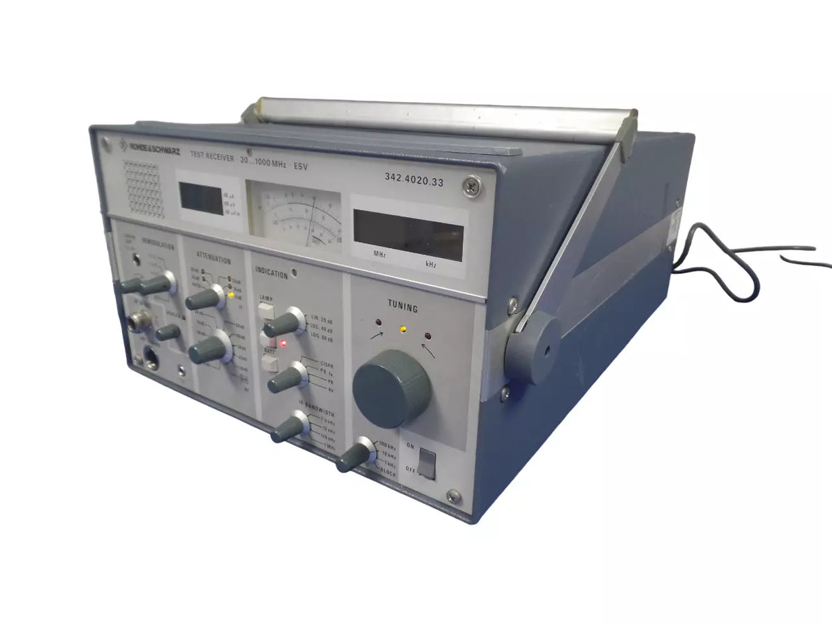 Esv Tester Rohde & Schwarz Test Receiver 20-1000 MHz ESV 342.4020.33 – Zhen Chen ...