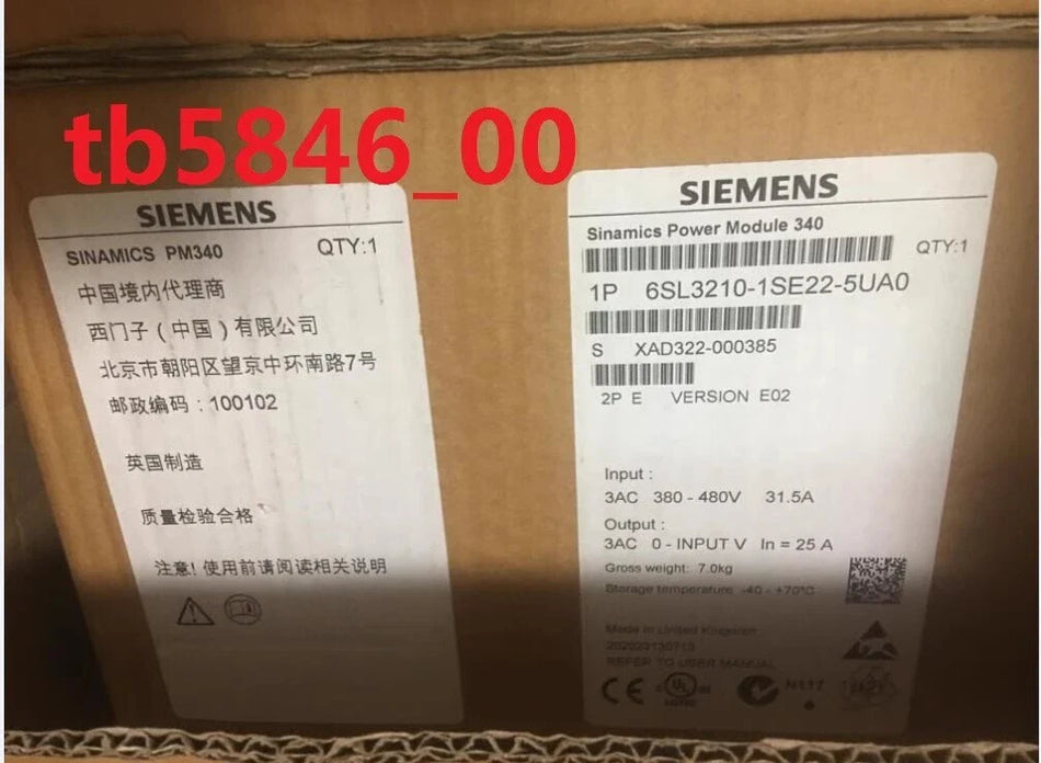 6SL3210-1SE22-5UA0: Siemens SINAMICS S120 Single Motor Module
