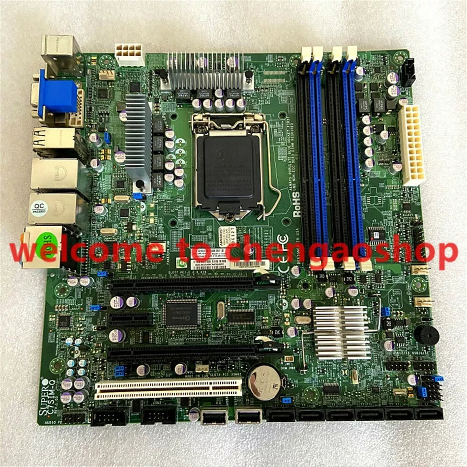 1pc NEW Supermicro C7SIM-Q Server Motherboard LGA1156 #VQ52 CH