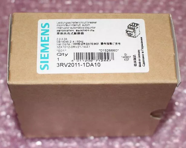 Siemens 3RV2011-1DA10 Circuit Breaker - Reliable Overload Protection