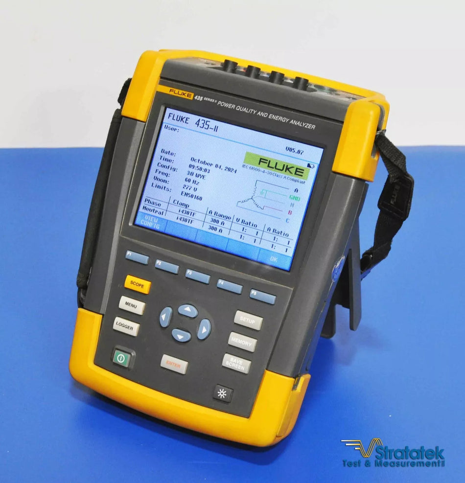 Fluke 435-II Power Quality & Energy Analyzer Calibrated PQA 435 Series II 6000A