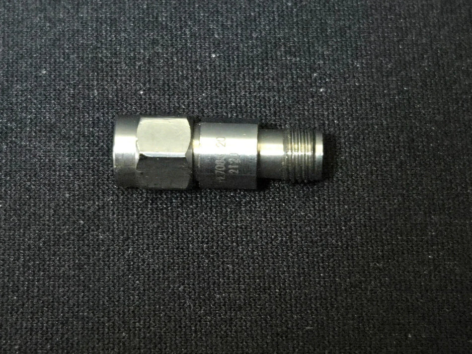 20 dB Fixed Attenuator 2.92mm Male to 2.92mm Female PE7088-20 by Pasternack