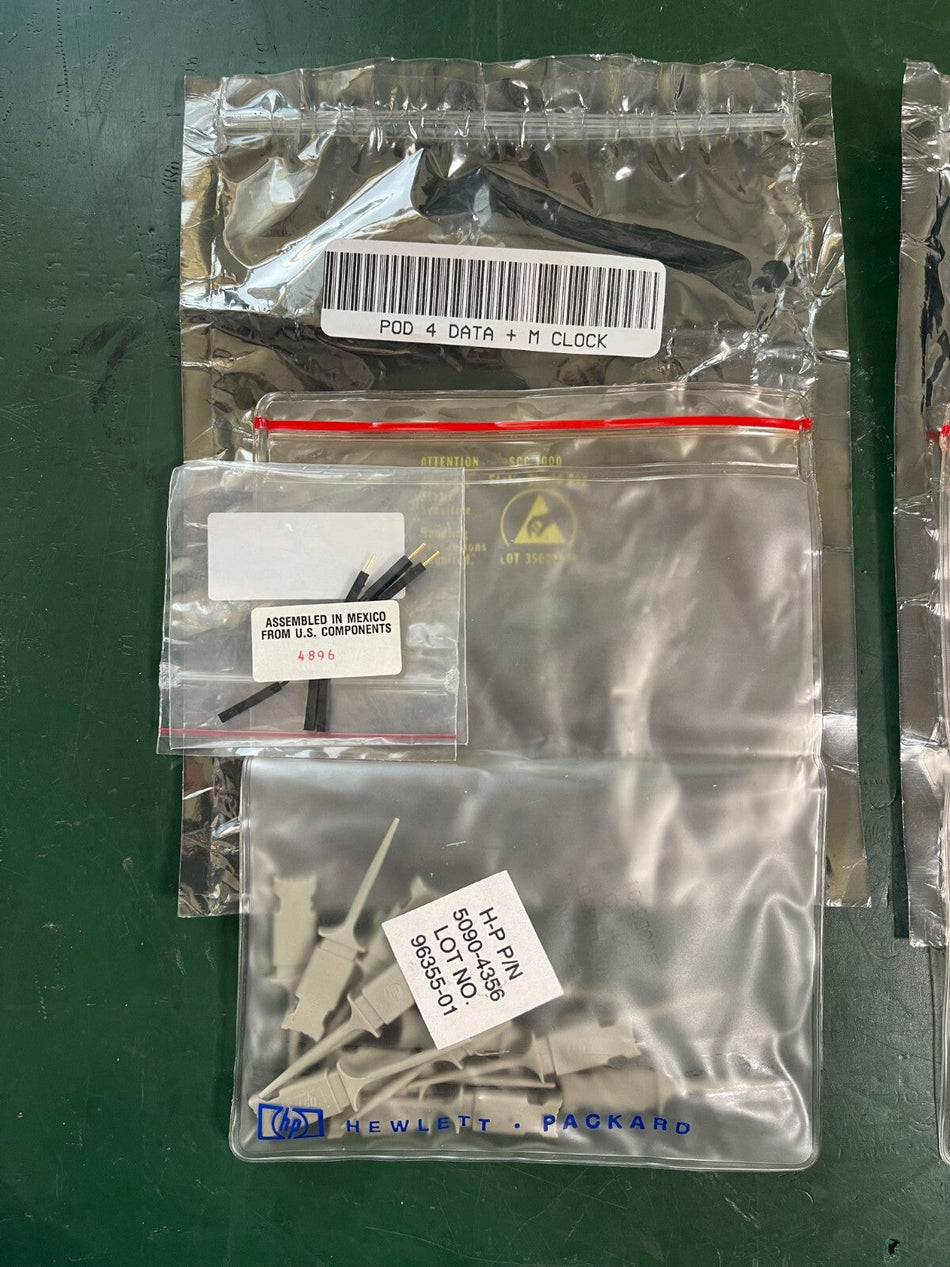 Agilent 5090-4356 IC Clips and 5959-9334 G Leads for 1670G Logic Analyzer