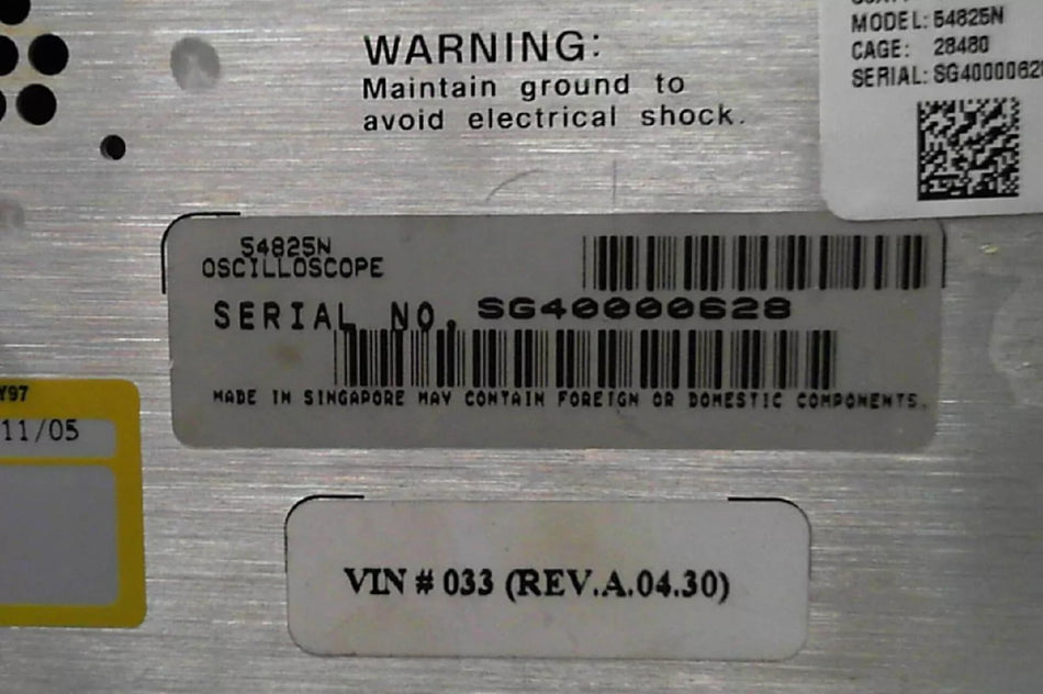 HP / Agilent 54825N Infiniium Oscilloscope 500MHz 2GSa/s SG40000628