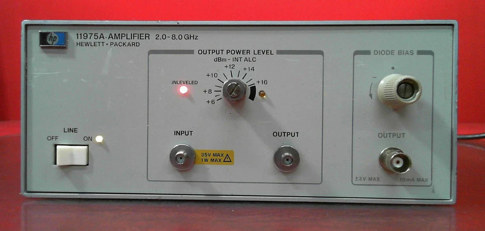 HP Agilent 11975A 2304A00211 Amplifier 2-8GHz, 16dBm