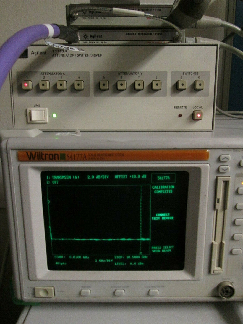 18 GHz RF Programmable Step Attenuator - Agilent